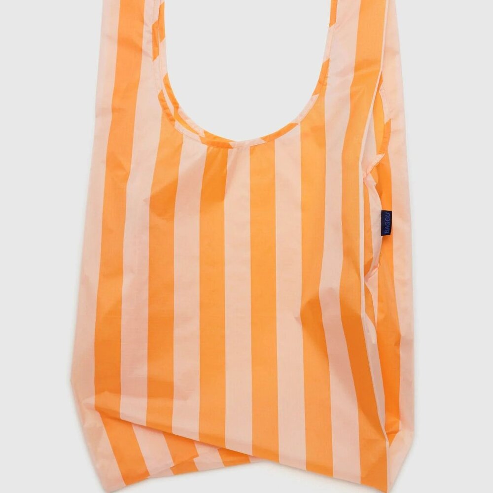 NWT Big Baggu - Tangerine Wide Stripe